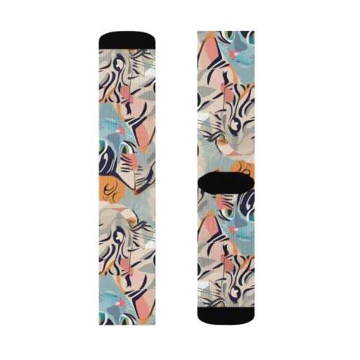Calico Kaleidoscope on a Socks