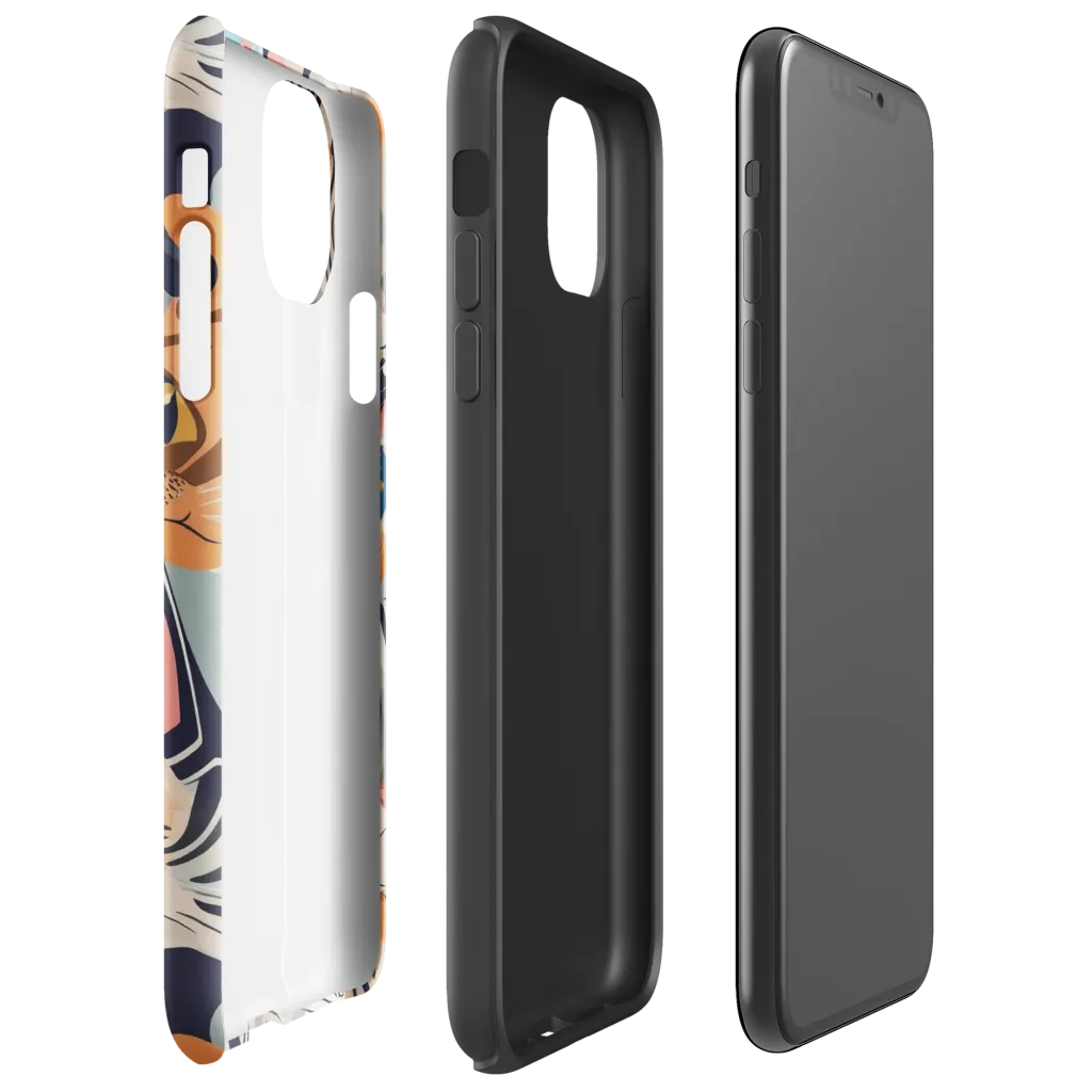 Calico Kaleidoscope on Tough Case for iPhone® — Right