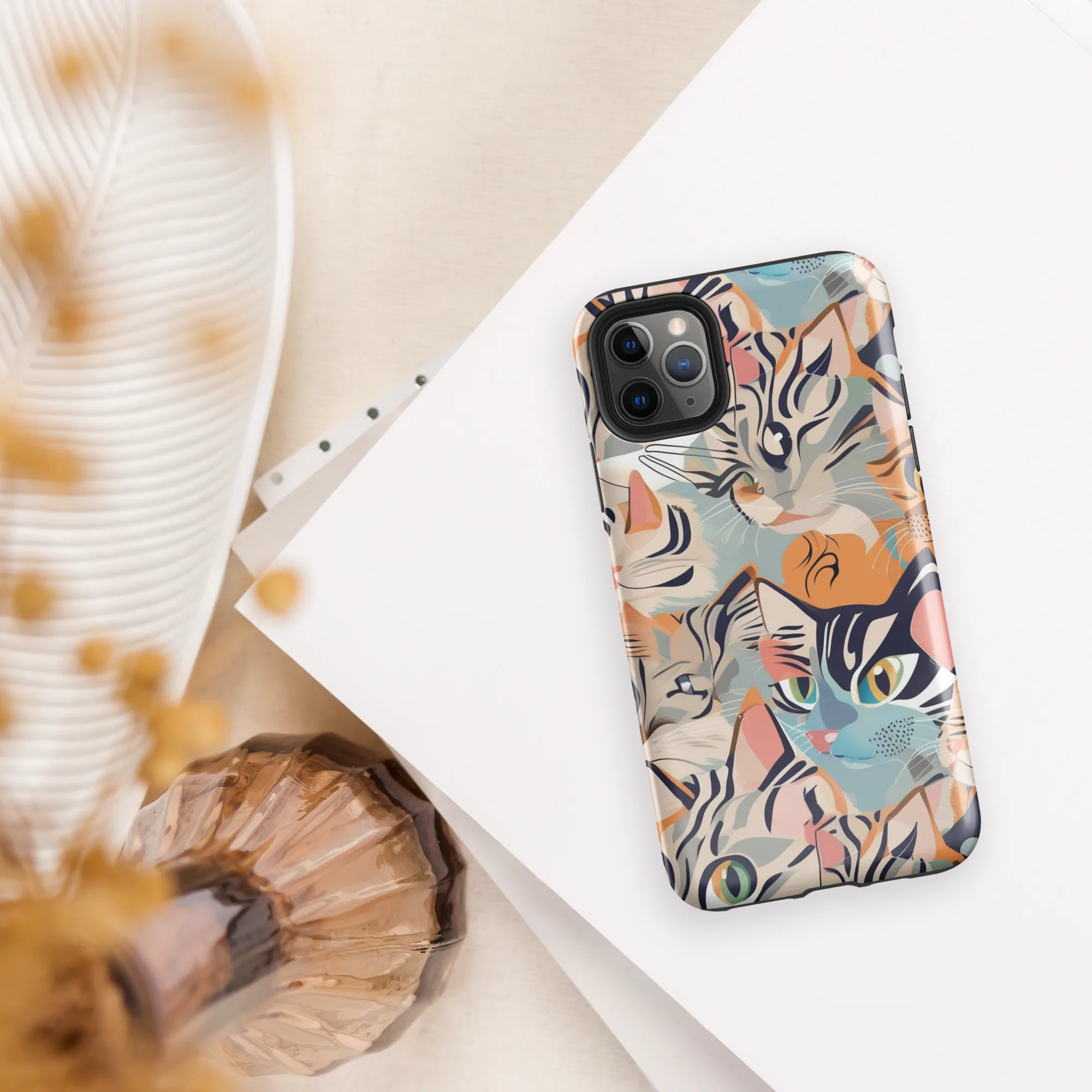 Calico Kaleidoscope on Tough Case for iPhone® — Front