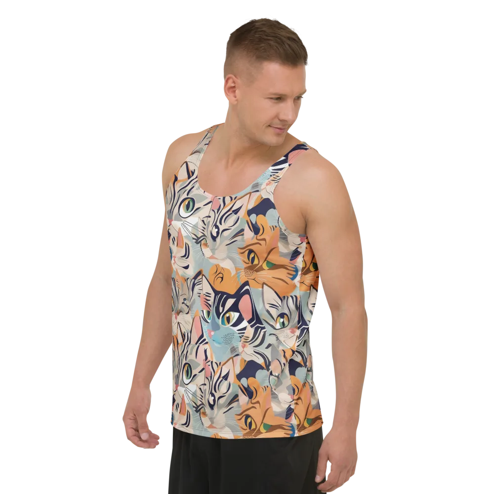 Calico Kaleidoscope on Men's Tank Top — Left Front