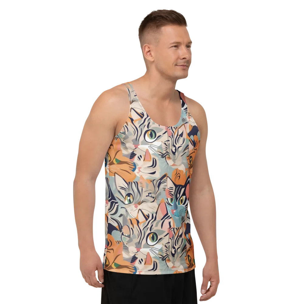 Calico Kaleidoscope on Men's Tank Top — Right Front