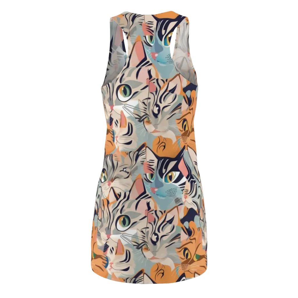 Calico Kaleidoscope on Racerback Dress — Back