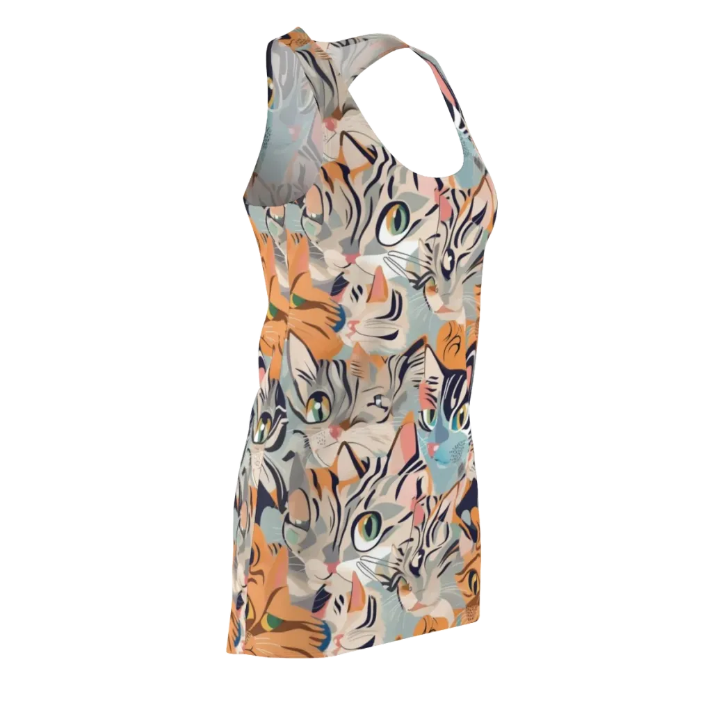 Calico Kaleidoscope on Racerback Dress — Front Side
