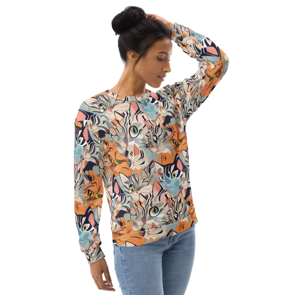 Calico Kaleidoscope on Sweatshirt — Right Front