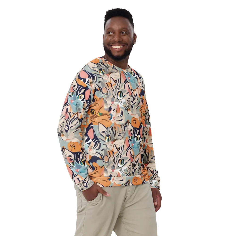 Calico Kaleidoscope on Sweatshirt — Front