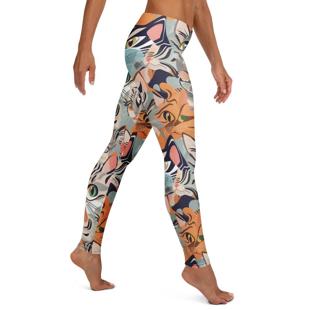 Calico Kaleidoscope on Leggings — Right