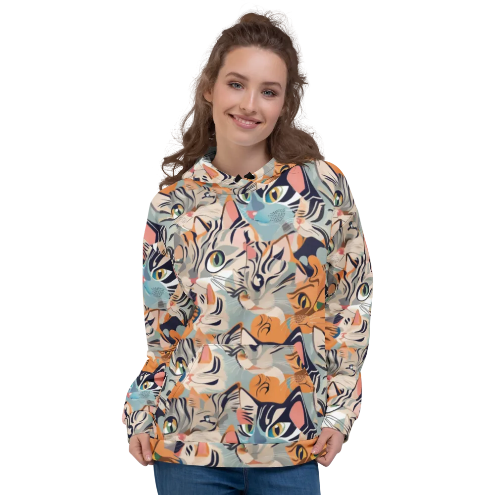 Calico Kaleidoscope on Hoodie — Front
