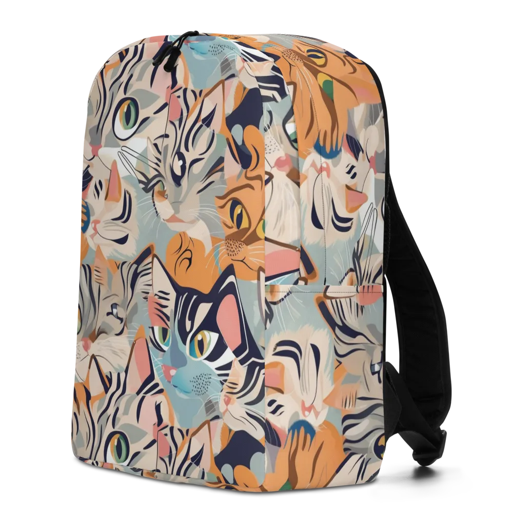 Calico Kaleidoscope on Minimalist Backpack — Left
