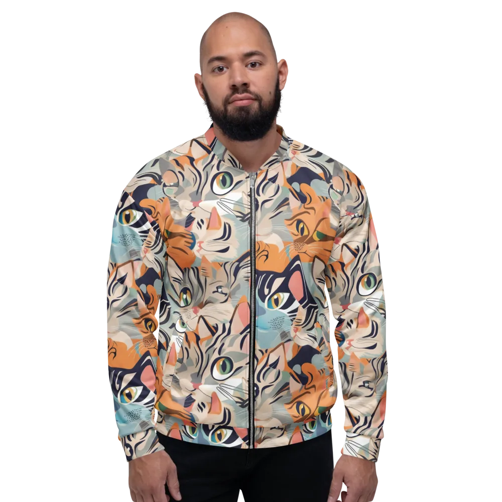 Calico Kaleidoscope on Bomber Jacket — Front
