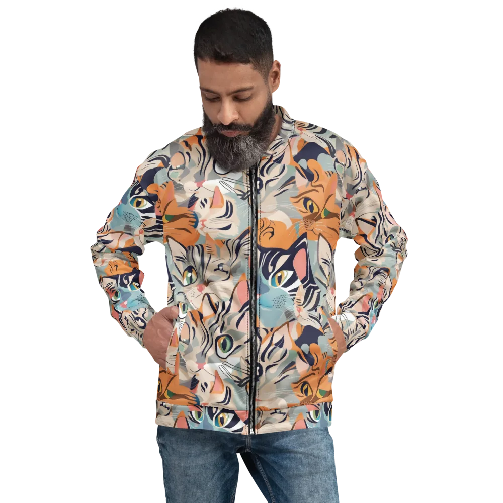 Calico Kaleidoscope on Bomber Jacket — Front