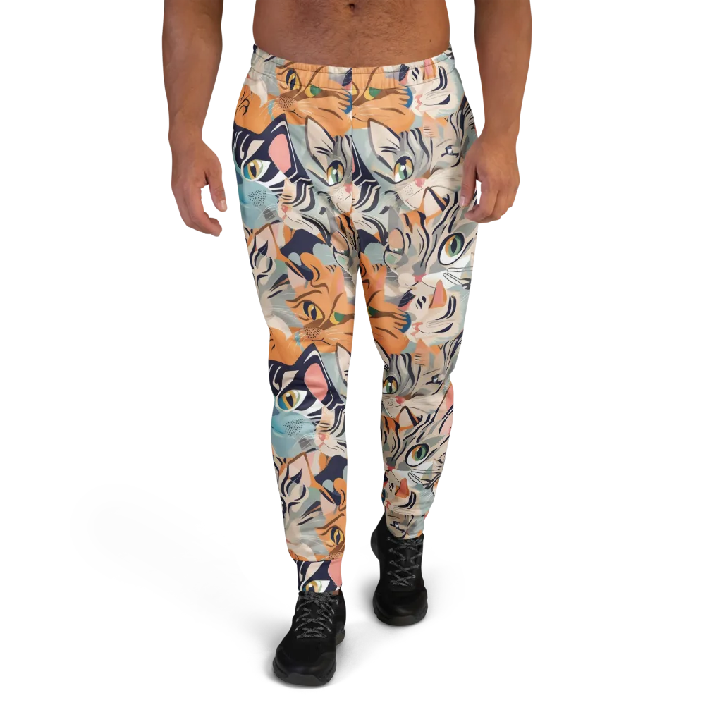 Calico Kaleidoscope on Men's Joggers — Front