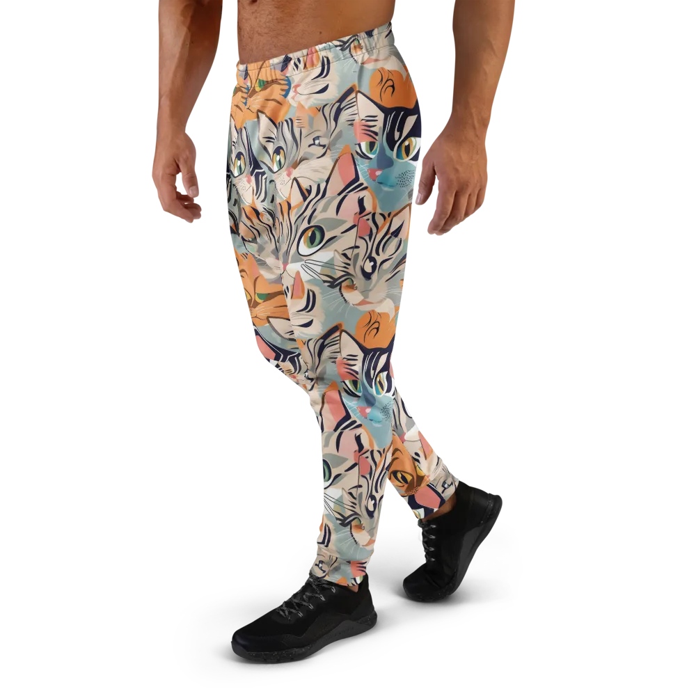 Calico Kaleidoscope on Men's Joggers — Left