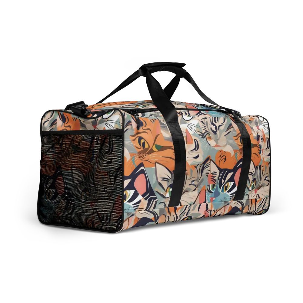 Calico Kaleidoscope on Duffle Bag — Right Front