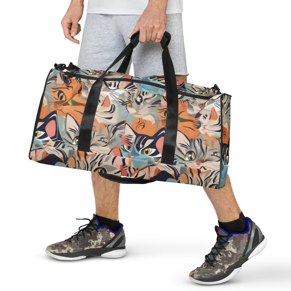 Calico Kaleidoscope on Duffle Bag — Front