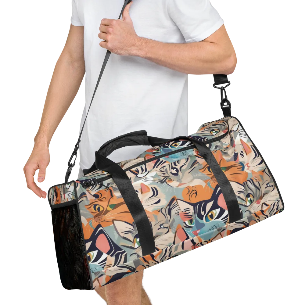 Calico Kaleidoscope on Duffle Bag — Right Front