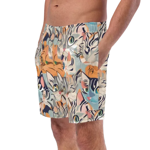 Calico Kaleidoscope on a Swim Trunks