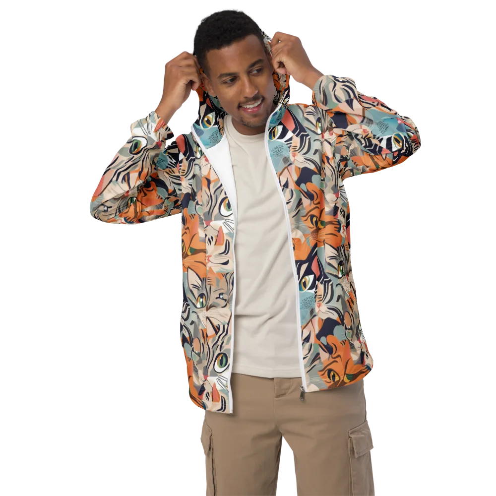 Calico Kaleidoscope on Men's Windbreaker — Front