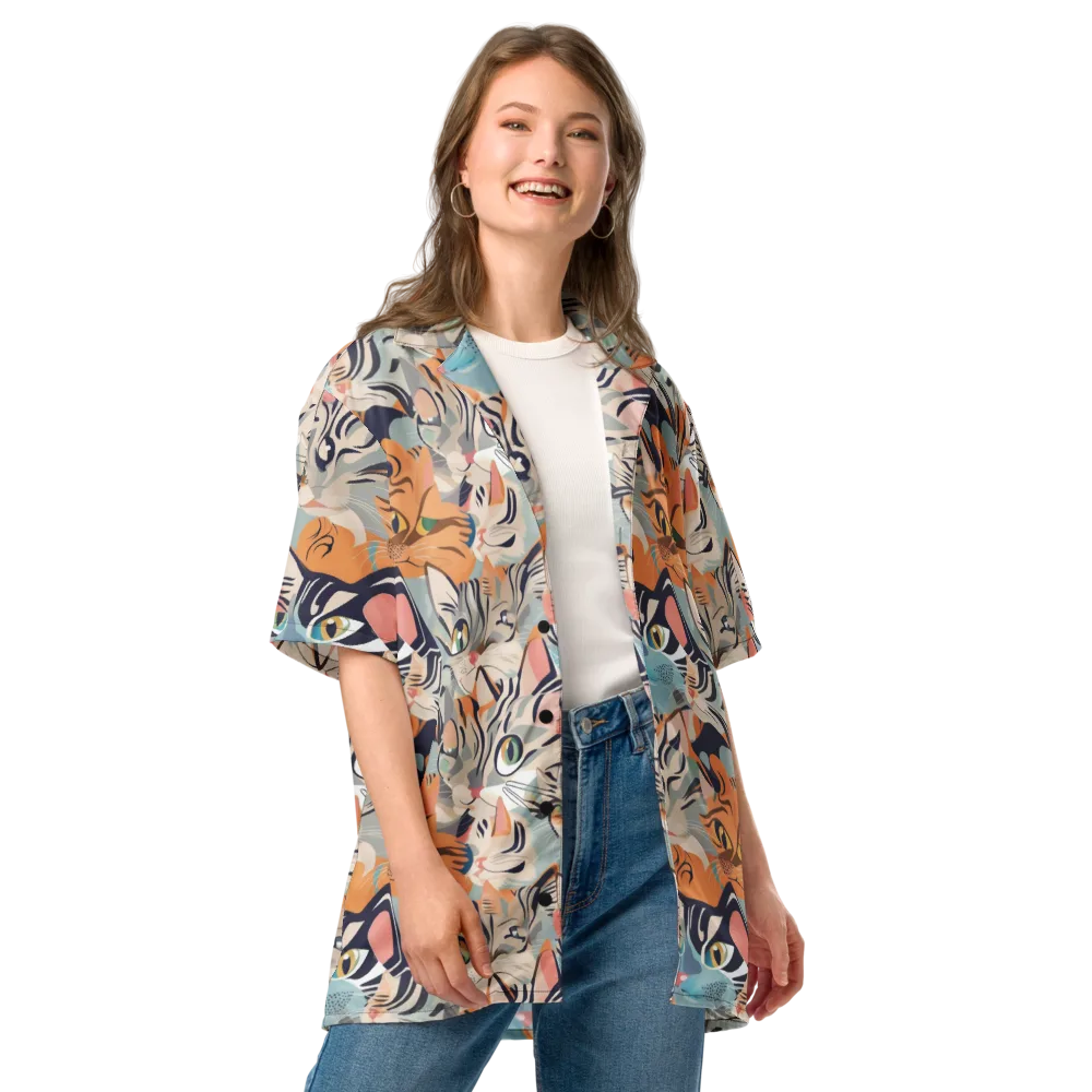 Calico Kaleidoscope on Button Shirt — Front