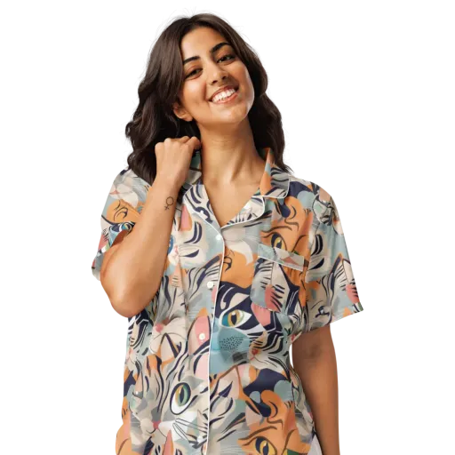 Calico Kaleidoscope on a Women's Short Sleeve Pajama Top