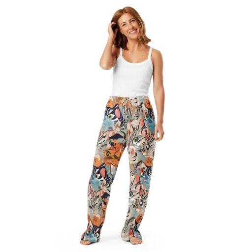 Calico Kaleidoscope on a Women's Pajama Pants
