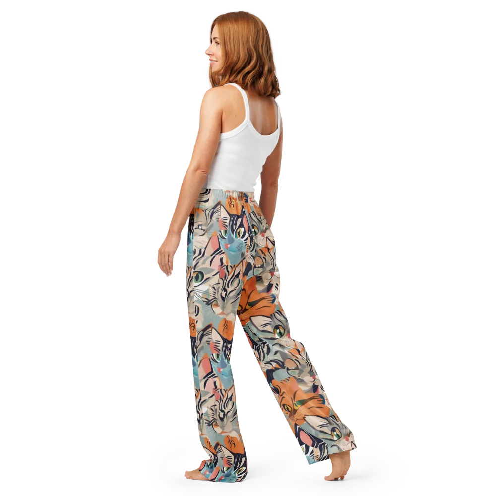 Calico Kaleidoscope on Women's Pajama Pants — Back