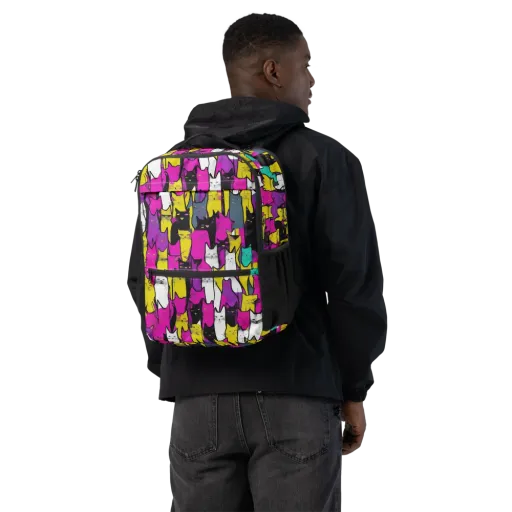 Feline Fever on a Utility Backpack