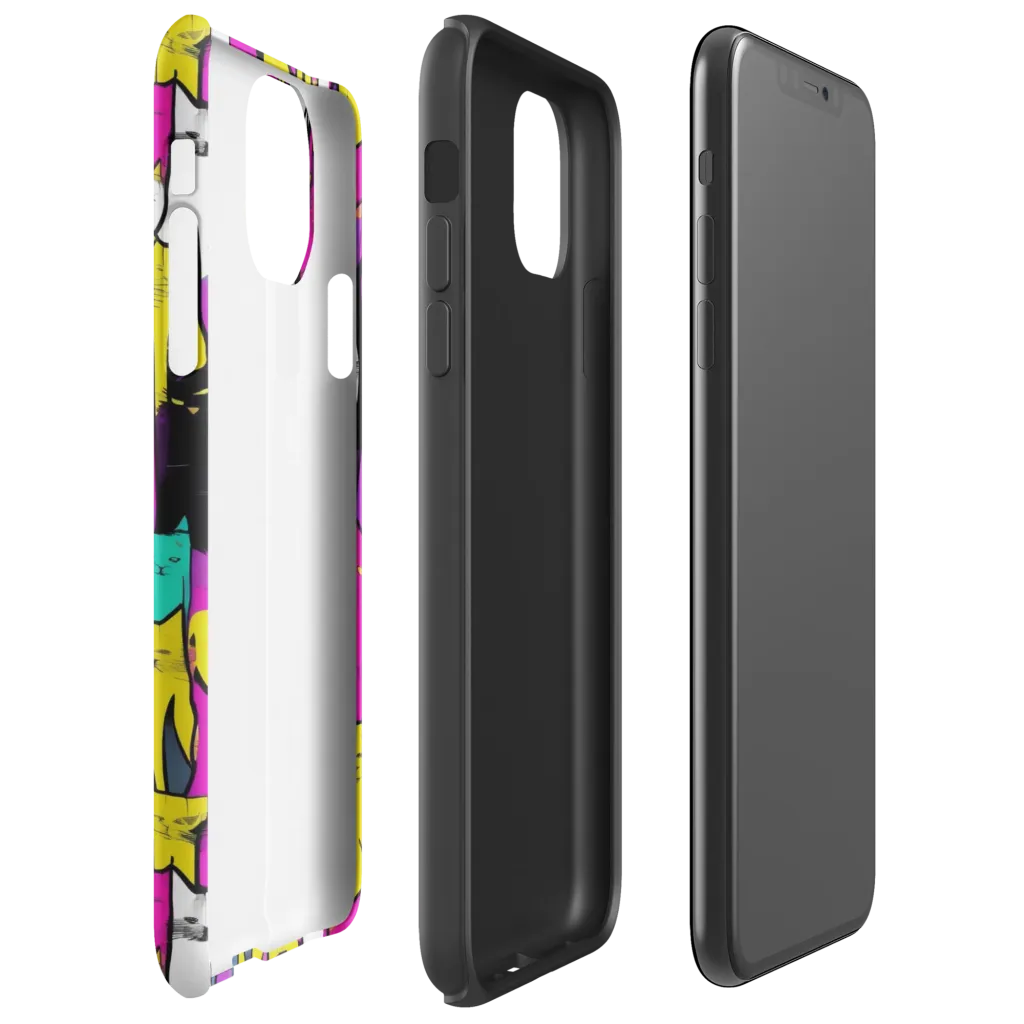 Feline Fever on Tough Case for iPhone® — Right