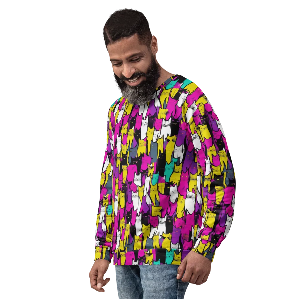 Feline Fever on Sweatshirt — Left Front