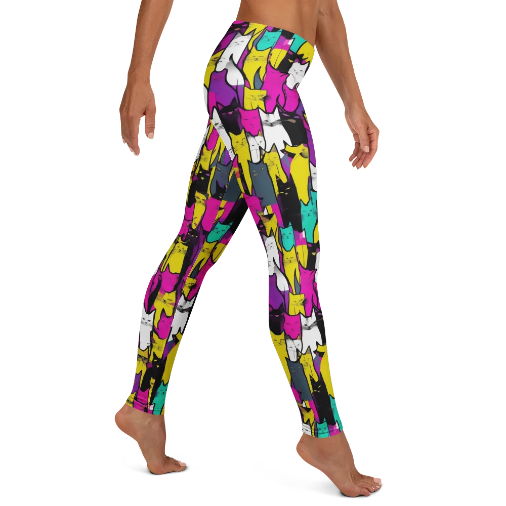 Feline Fever on Leggings — Right