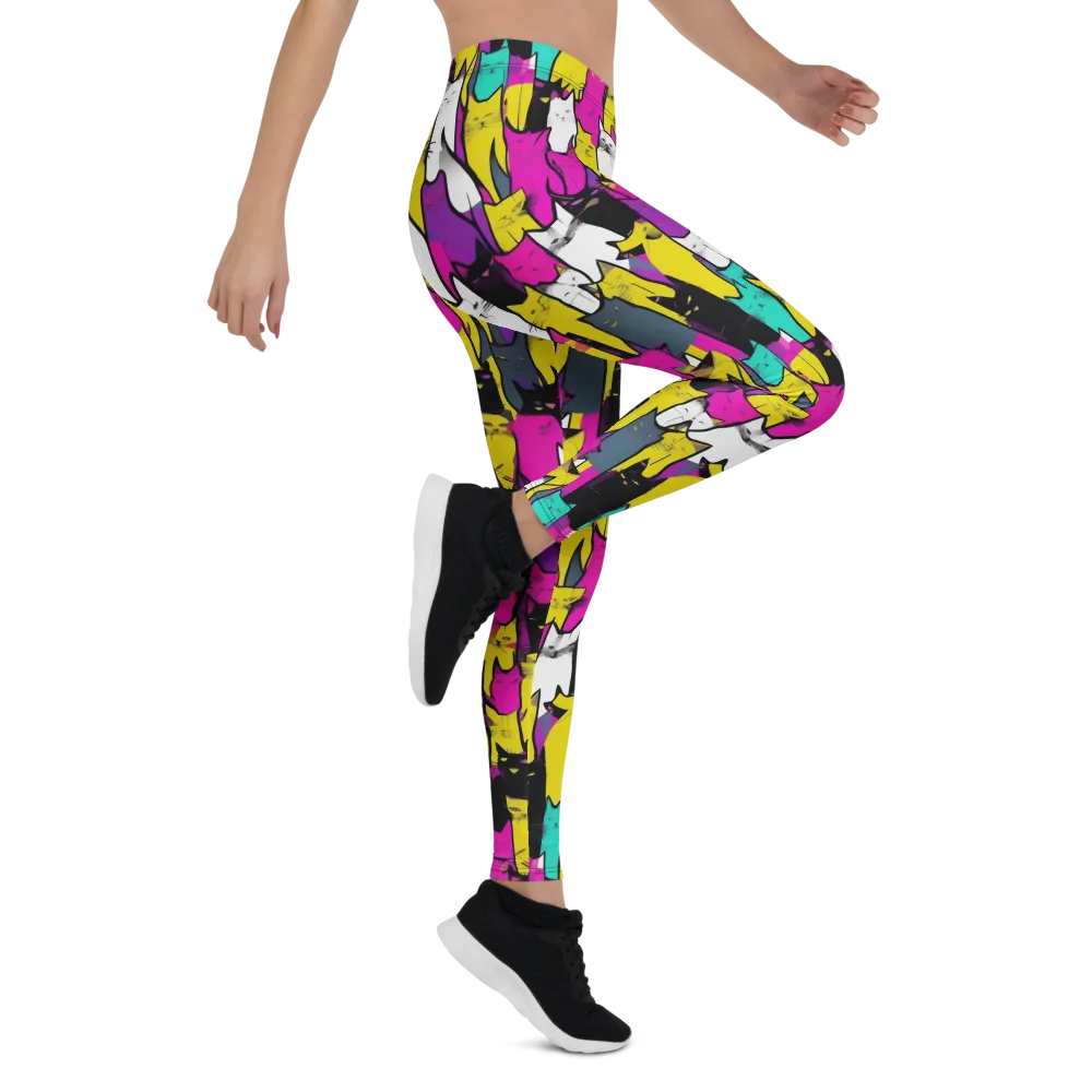 Feline Fever on Leggings — Right