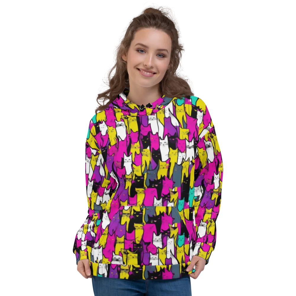 Feline Fever on Hoodie — Front