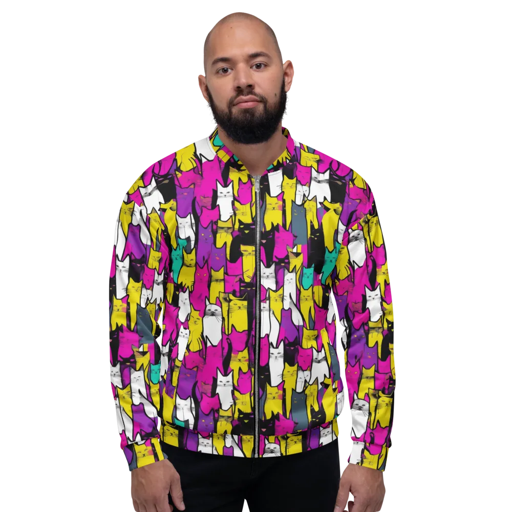 Feline Fever on Bomber Jacket — Front