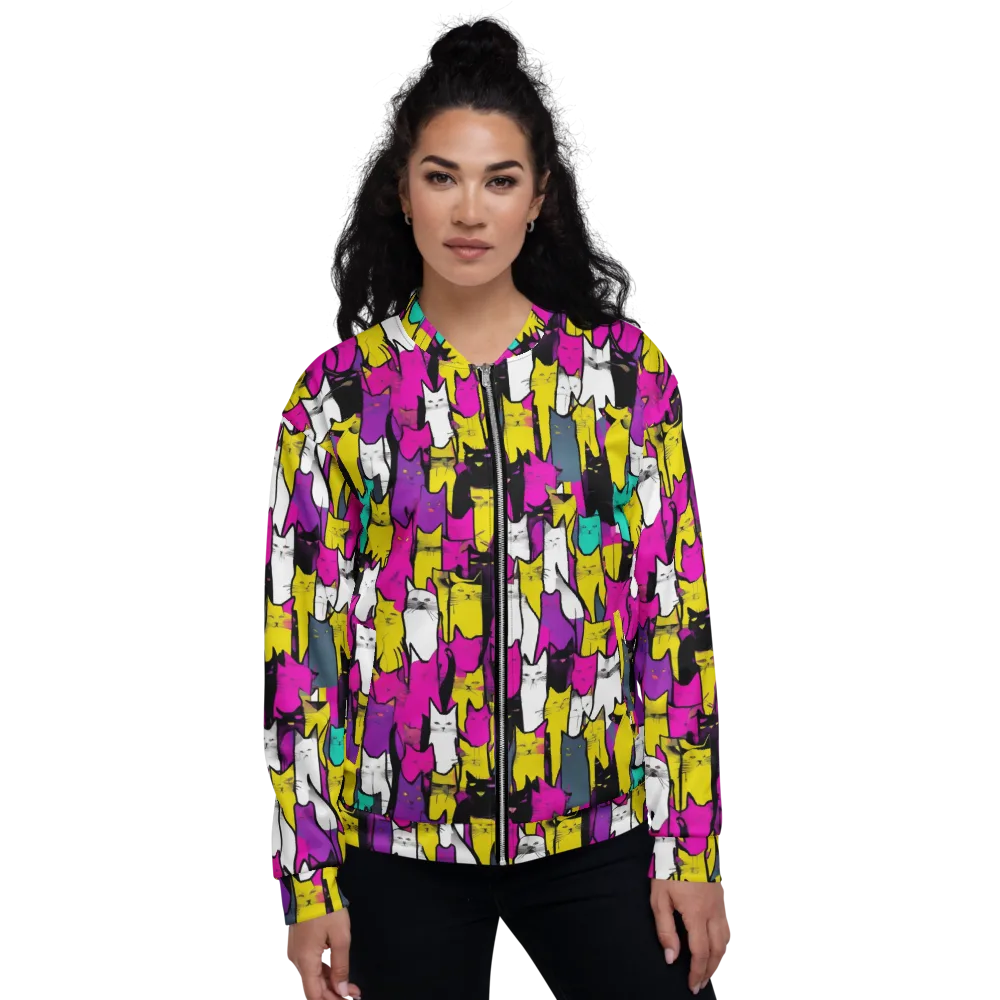 Feline Fever on Bomber Jacket — Front