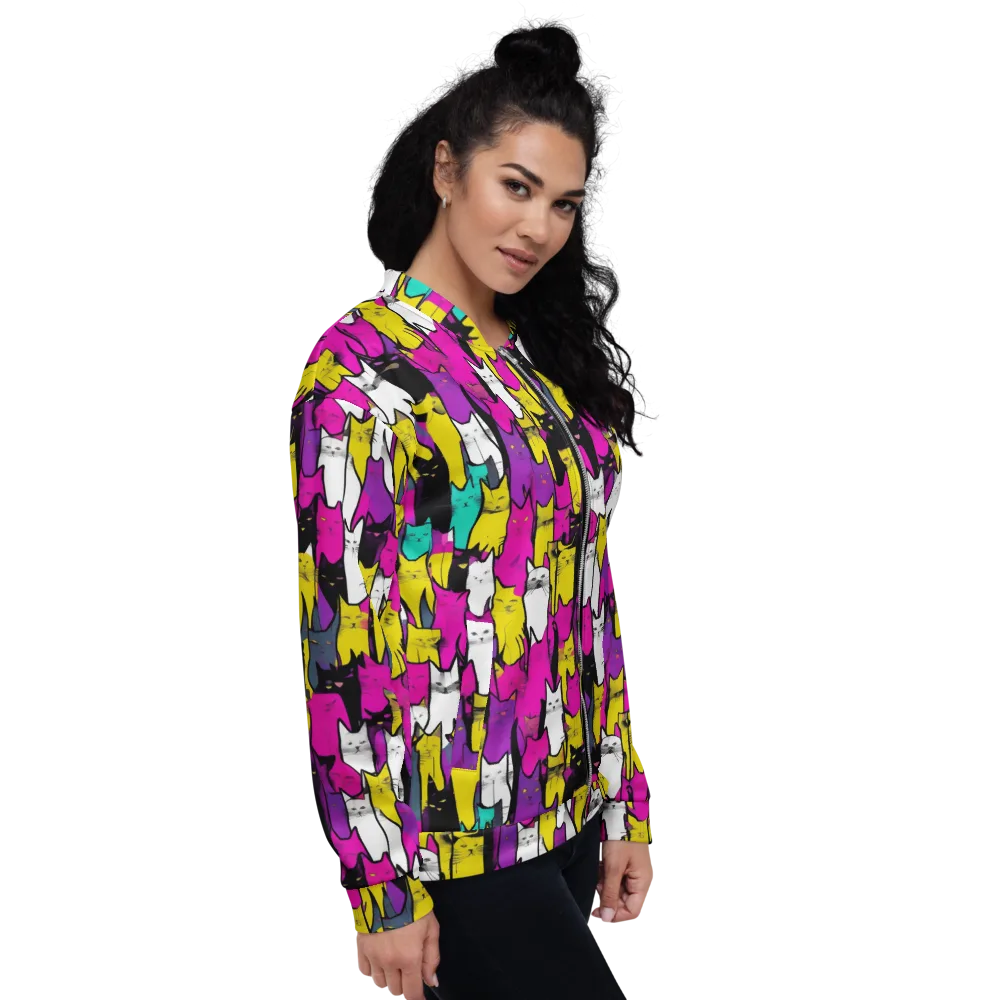 Feline Fever on Bomber Jacket — Right