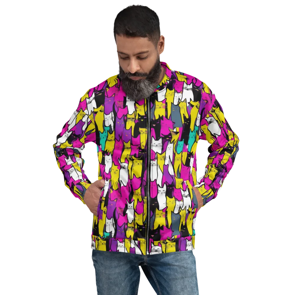 Feline Fever on Bomber Jacket — Front