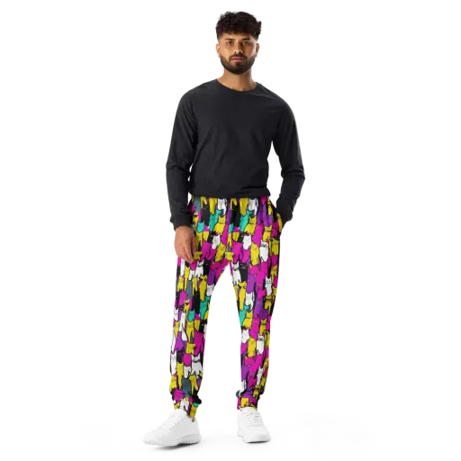 Feline Fever on a Men's Joggers