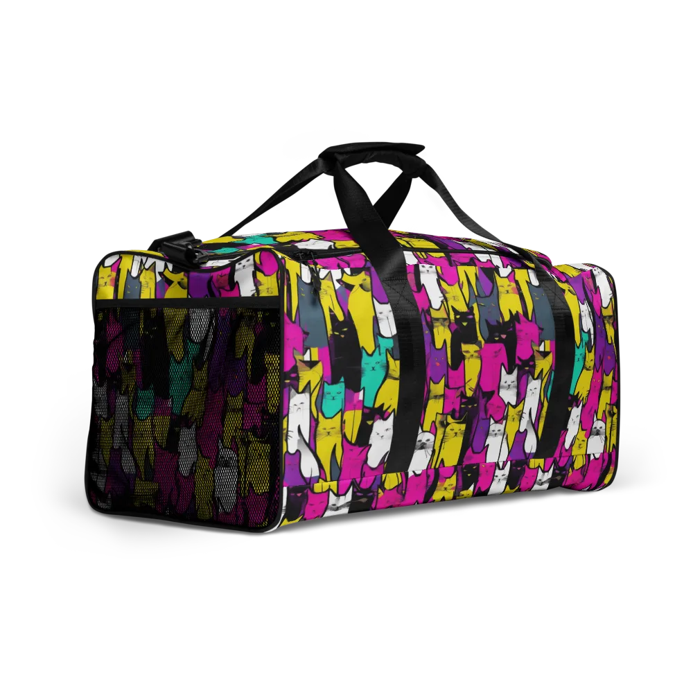 Feline Fever on Duffle Bag — Right Front