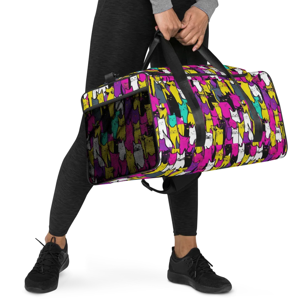 Feline Fever on Duffle Bag — Right Front