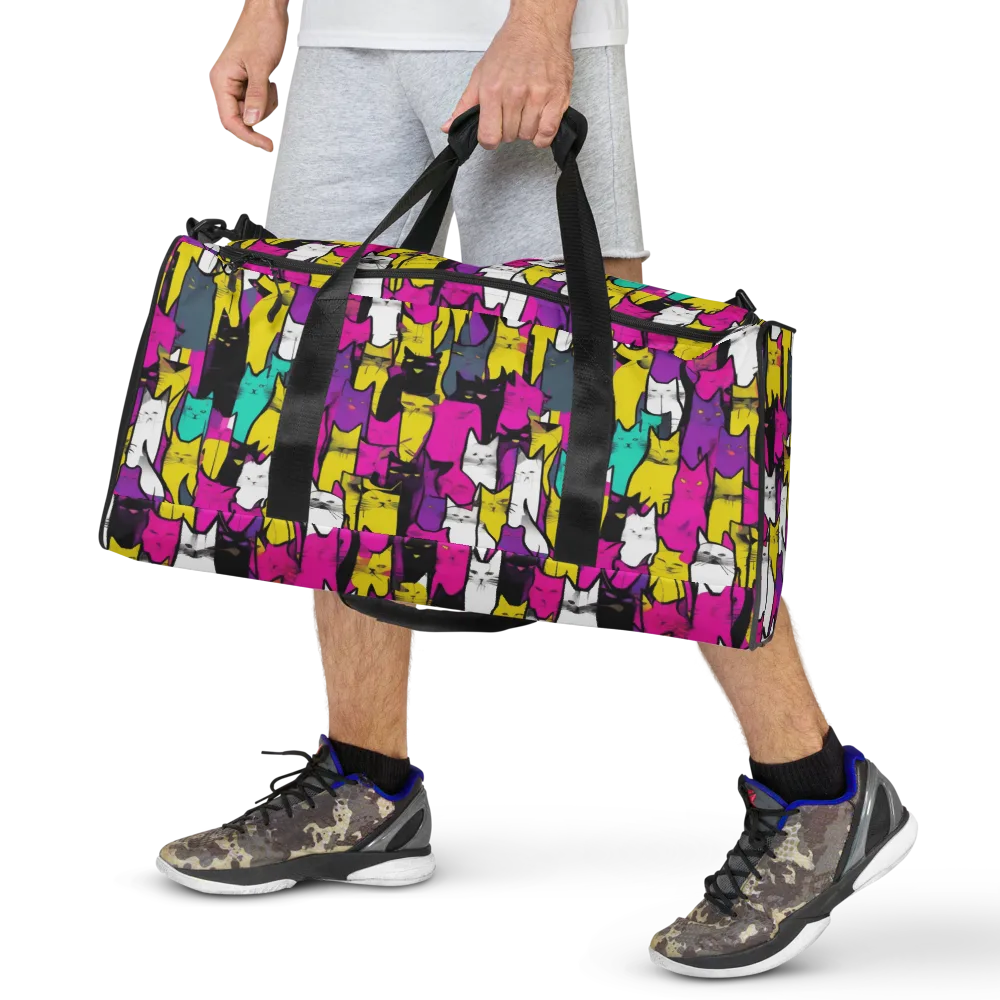 Feline Fever on Duffle Bag — Front