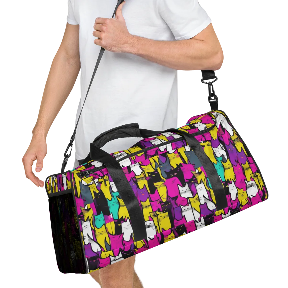 Feline Fever on Duffle Bag — Right Front