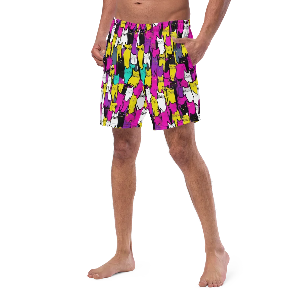 Feline Fever on Swim Trunks — Left Front