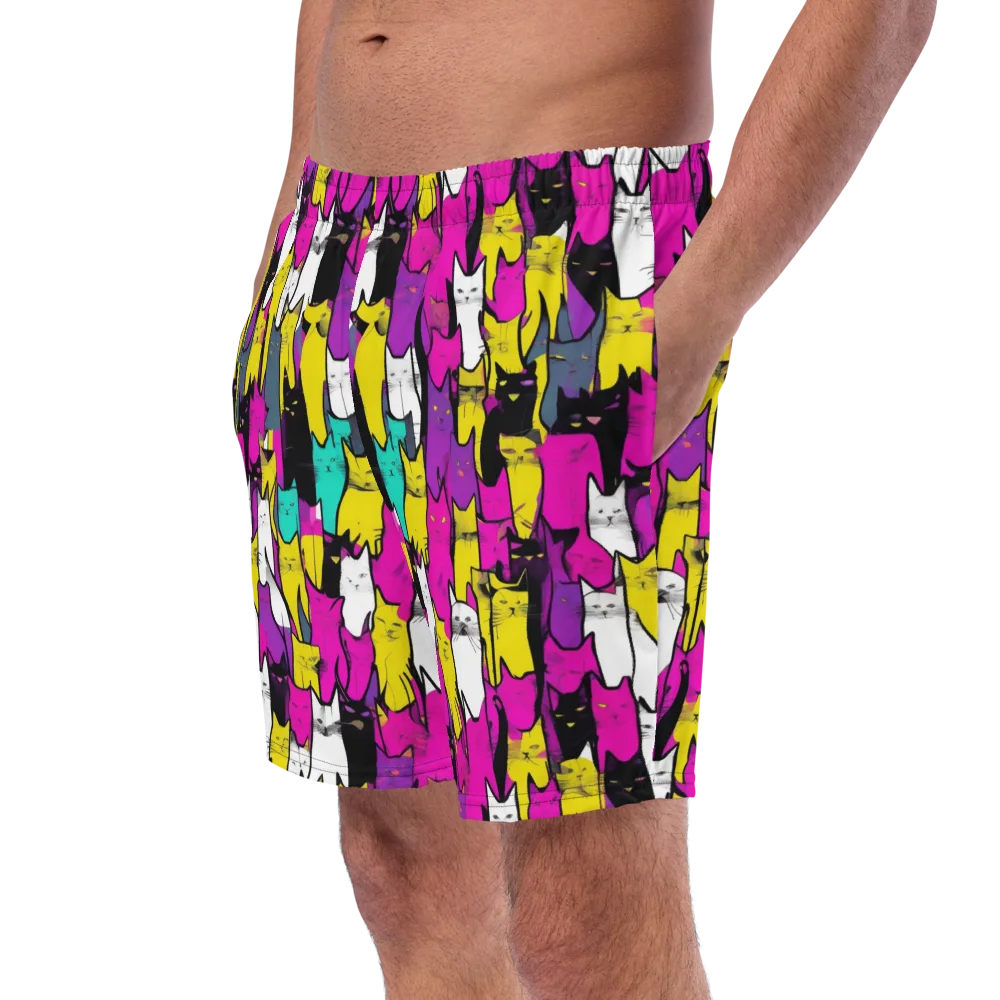 Feline Fever on Swim Trunks — Left Front