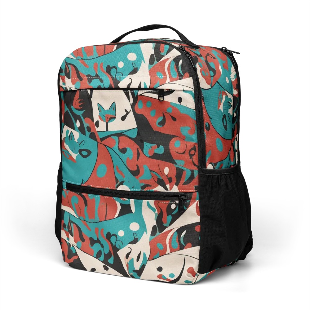 Coral Catwalk on Utility Backpack — Left Front