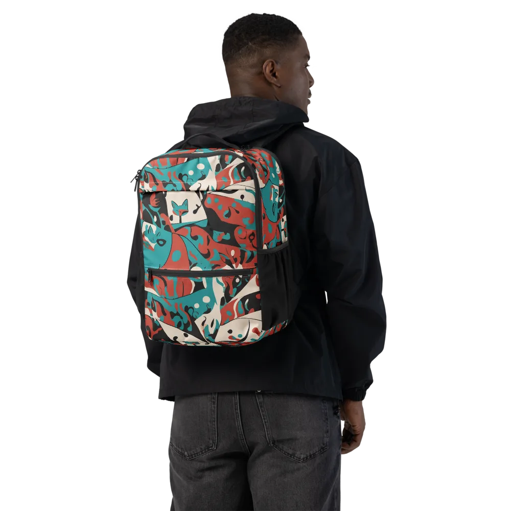 Coral Catwalk on Utility Backpack — Back