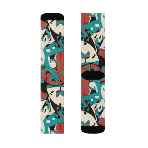 Coral Catwalk on a Socks