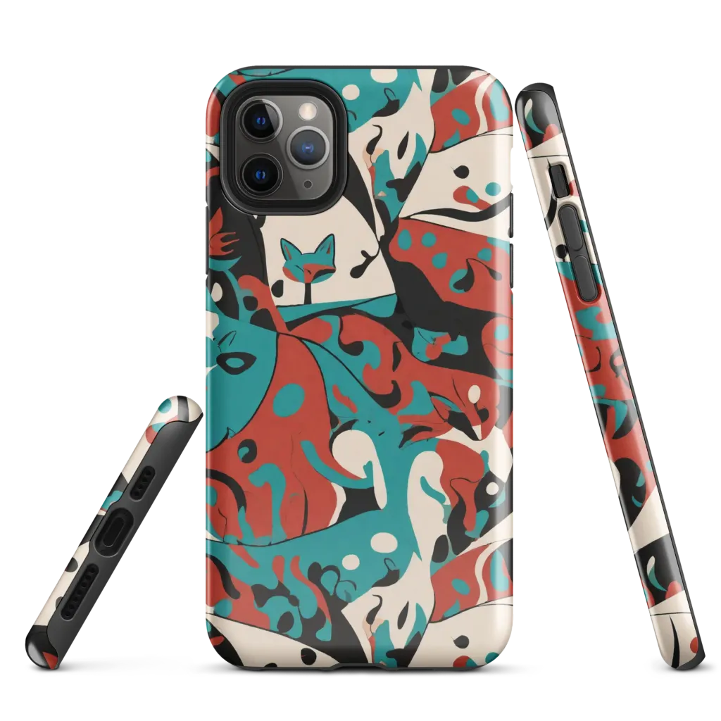 Coral Catwalk on Tough Case for iPhone® — Front