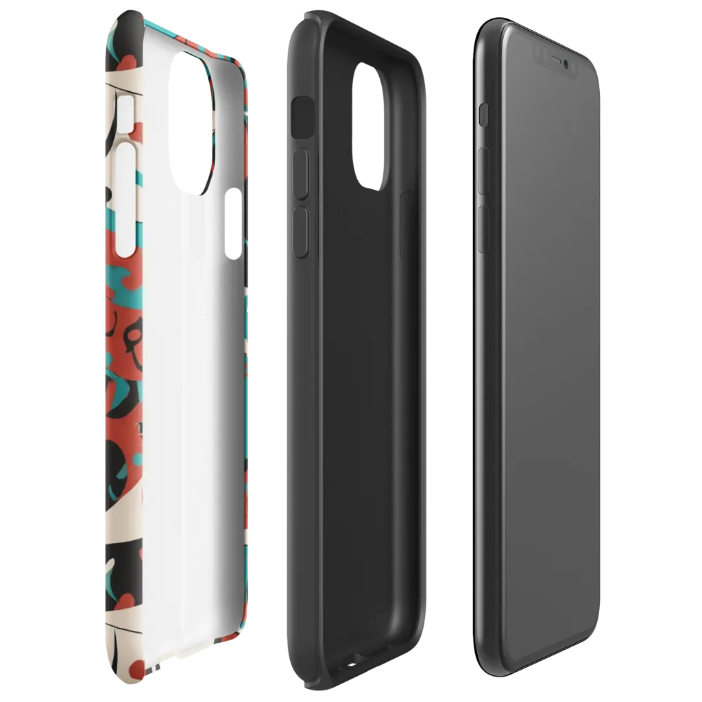 Coral Catwalk on Tough Case for iPhone® — Right