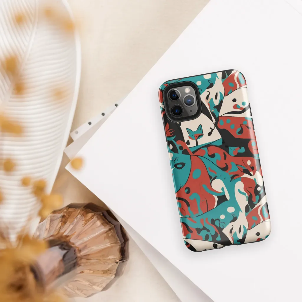 Coral Catwalk on Tough Case for iPhone® — Front