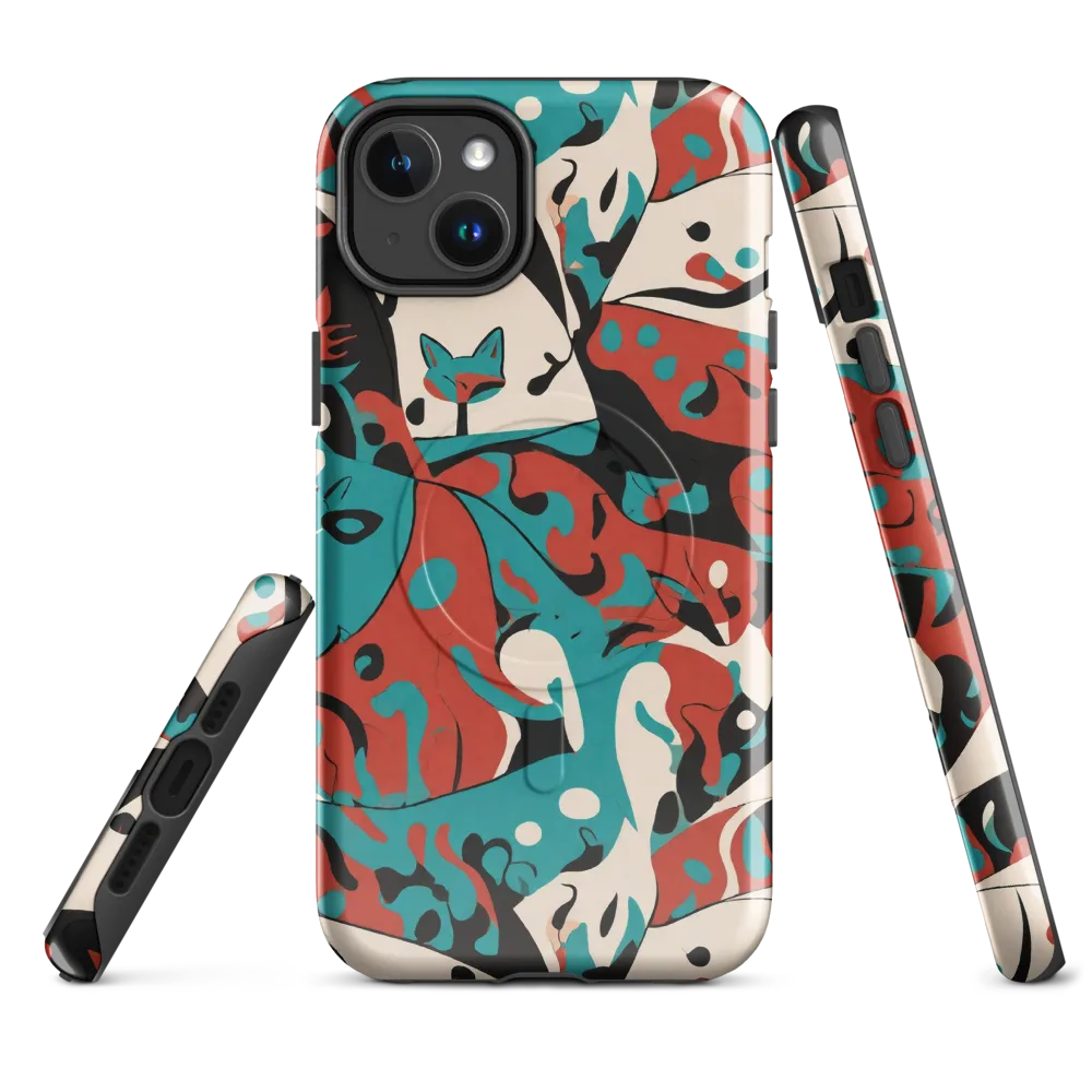 Coral Catwalk on MagSafe Tough Case for iPhone® — Front