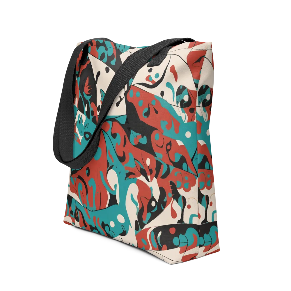 Coral Catwalk on Tote Bag — Front